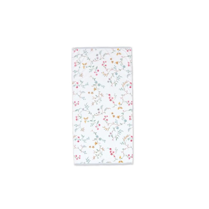 Pip Bath Towel Les Fleurs Colour White Size 70 x