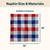 Red White and Blue Plaid Cloth Napkins | Checkered Linen
