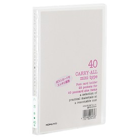 コクヨ ポストカードホルダー キャリーオール A6 はがき40枚収容 透明 ハセ-6T