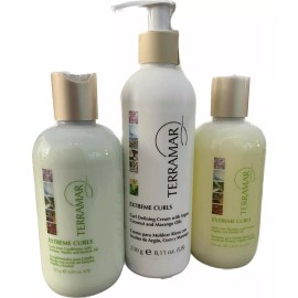 Terramar Set Para Rizos Shampo Acondicionador Y Crema Rizos
