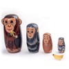 Matrioska Matrioska Set of 5 Funny Monkeys and Nesting Bananas