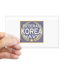 CafePress Navy Veteran Korea Rectangle Sticker Rectangle Bumper Sticker Car Decal