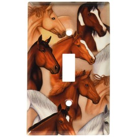Art Plates - Dan's Horses Switch Plate - Single Toggle