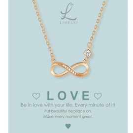 LIHELEI Women's Necklace with Pendants, 925 Sterling Silver Women's Cubic Zirconia Chain Plate Silver Gift for Women, Cubic Zirconia