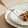 KINGSTONE 12 Piece Hammered Dinner Forks Set, 18/10 Stainless Steel