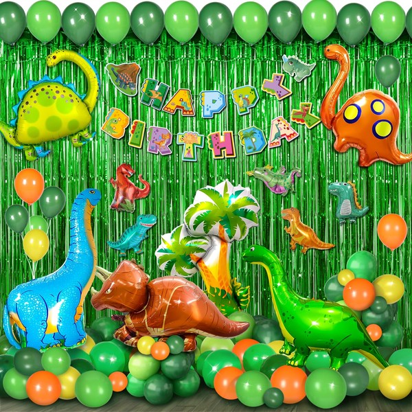 HJINGY Dinosaur Birthday Decorations, Dinosaur Party Decorations for Kids, Dinosaur