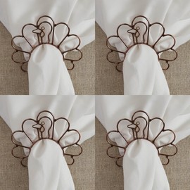 Split P Turkey Napkin Ring Set of 4