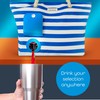 CORK & VINE Insulated Wine Tote Bag with 3 Beverage