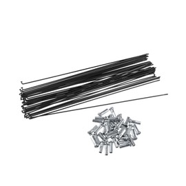 ACROPIX 40 Pcs Bicycle Steel Spokes 14G Bike Spoke 268mm Length with Nipples for Most Bicycle Car Parts
