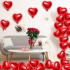Nfvjfxz 50pcs 10inch Foil Red Heart Balloons Valentine's Day Decoration