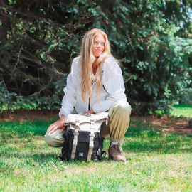 Sherpani Sedona, Travel Backpack Purse, Laptop Backpack, Recycled Nylon Backpack, Fits 15 Inch Laptop (Con Leche)