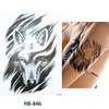 8 Sheets Temporary Tribal and Wolf Tattoos Maori Design Tattoos