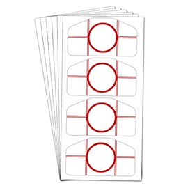 Top label Golf Driver Impact Tape Labels,240 Pcs Golf Impact Stickers for Swing Training Irons and Woods