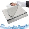 Cool Blanket, Ice Blankets for Bed, Breathable Cooling Comforter for