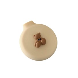 WQZOSTC Mini Travel Hair, Brush for Girls Women, Boys Men Kids Small Orbicular, Folding Massage Comb, Wet Dry All Hair, Types Cute, Little Airbag Massage Mirror Brown