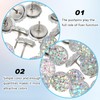 40 Pcs Diamond Push Pins Glitter Rhinestone Thumb Tacks Decorative