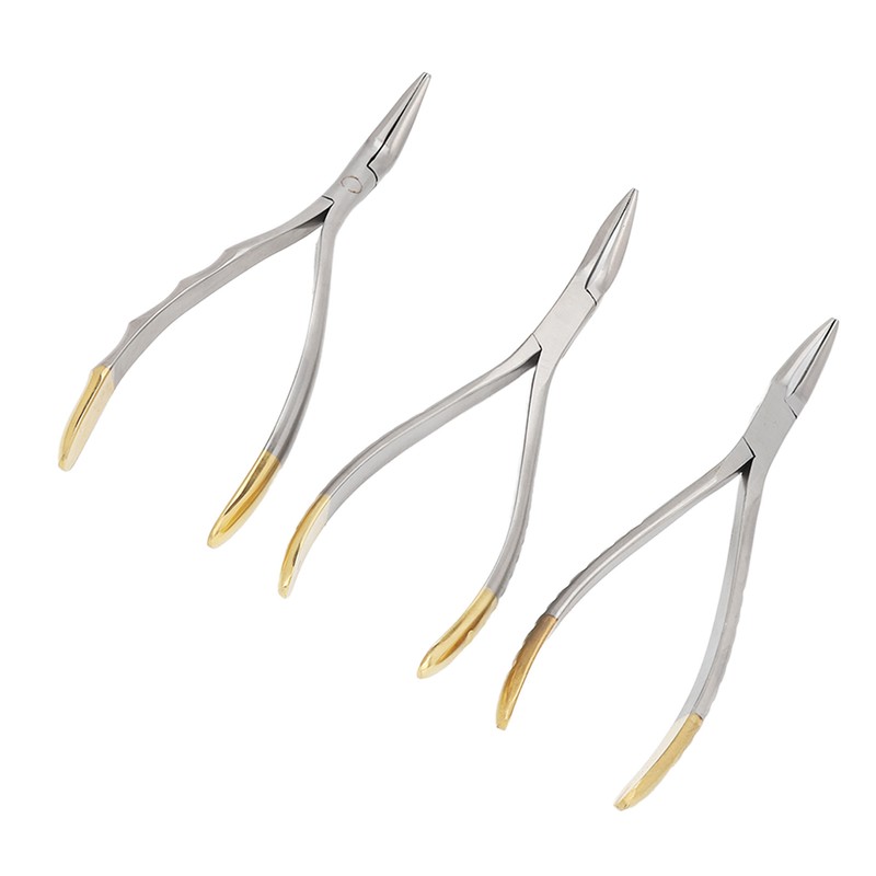 3pcs Dental Residual Teeth Fragments Extraction Pliers Stainless Steel Residual