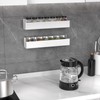 PMMASTO Adhesive Acrylic Spice Rack Organizer for Wall with Nano