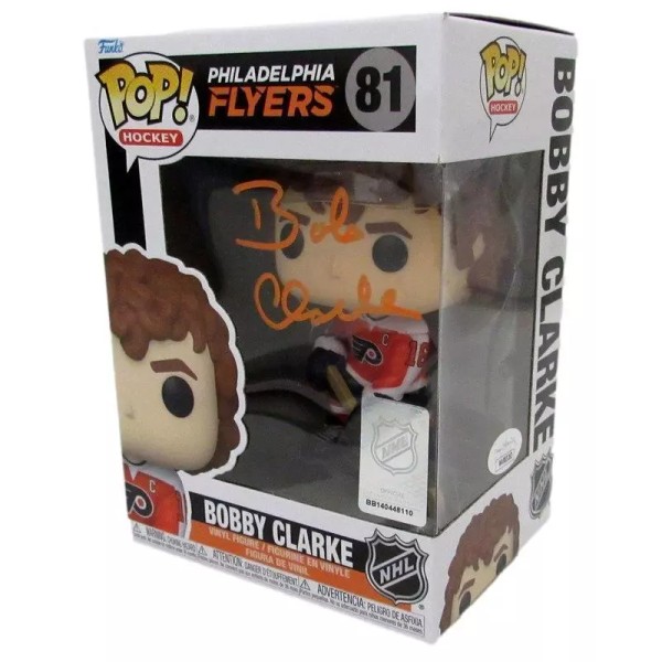 Topps Bobby Clarke HOF Autographed Funko Pop! #81 Figurine Flyers