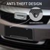 Real Carbon Fiber License Plate Frame, High Gloss Finish License