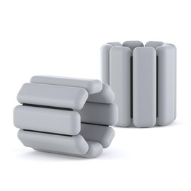 Handgelenk-Gewichte, Knöchelgewichte, Set mit 2 verstellbaren Beingewichten für Damen und Herren, Silikon-Handgelenk-Armreifen, 0,5 kg - 2 kg, Gewichts-Armband für Joggen, Yoga, Pilates, Aerobic,