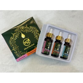 Hind Herbal Improved Vitamin C Hyaluronic Acid Retinol Serum Set of 3 (1 Fl Oz each) Brightening, Face Firming, Hydrating Skincare Routine Kit, Anti Wrinkle, Dark Circle Remover Unisex Facial Care Kit