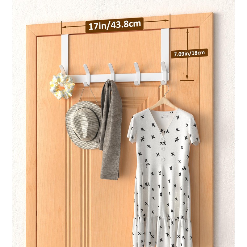 CHAUNCEY HOME Over The Door Hooks Hanger with 7" Arms