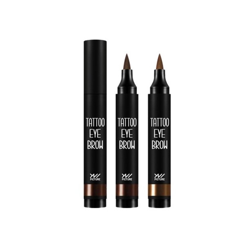 UniPicture 1+1 유니픽쳐 타투 펜 아이브로우3.5g+눈썹가이드 증정 1+1 Unipicture Tattoo