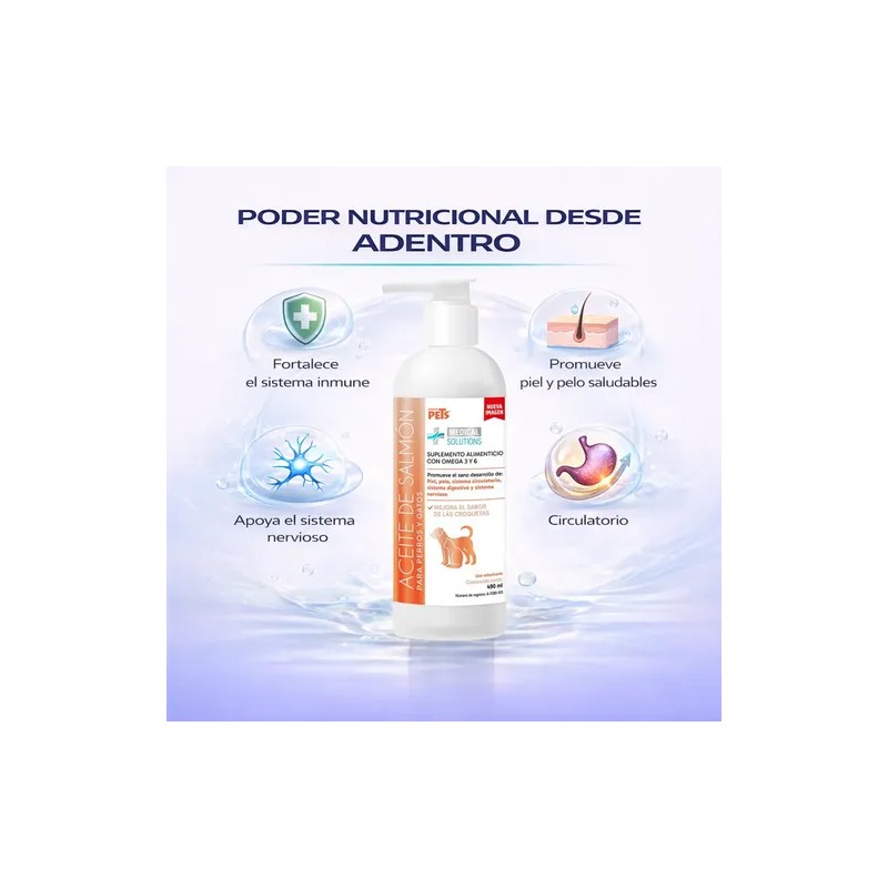 Aceite De Salmón Omega 3 Y 6 Para Perros Y