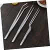 BIUDECO 1 Set Stainless Steel Culinary Tweezers Set Ergonomic Cooking