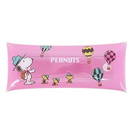 Snoopy 0234 Women's Pencil Case, Pencil Case, Accessory Case, Glasses Case, Clear Multi Case, L Size, Slim, pink (SPZ-3116)