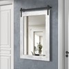 COGOOD Farmhouse Barn Door Mirror - 26" X 17" Rustic