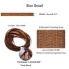 Feyart 32m/105ft 8mm Dark Wood Grain Brown Wicker Repair Kit,
