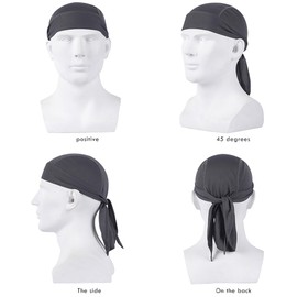 SUZALA Headwear Cooling Doo Rag Helmet Liner - Do Rag Skull Caps for Men Women- Hat Liner Sweat Cap - Cycling Cap Motorcycle Beanie Purple