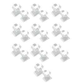 Exqufood 20PCS Shop Retail Clear Plastic Jewelry Watch Display Stand Type C Single Watch Holder Rack Holder Showcase
