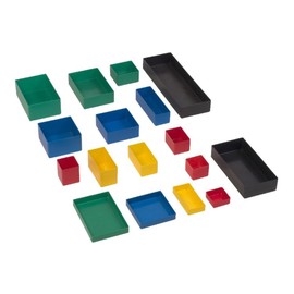 Hünersdorff Insert Box Made of High-Impact Polystyrene (PS), Dimensions: 162 x 108 x 45 mm, Colour: Green
