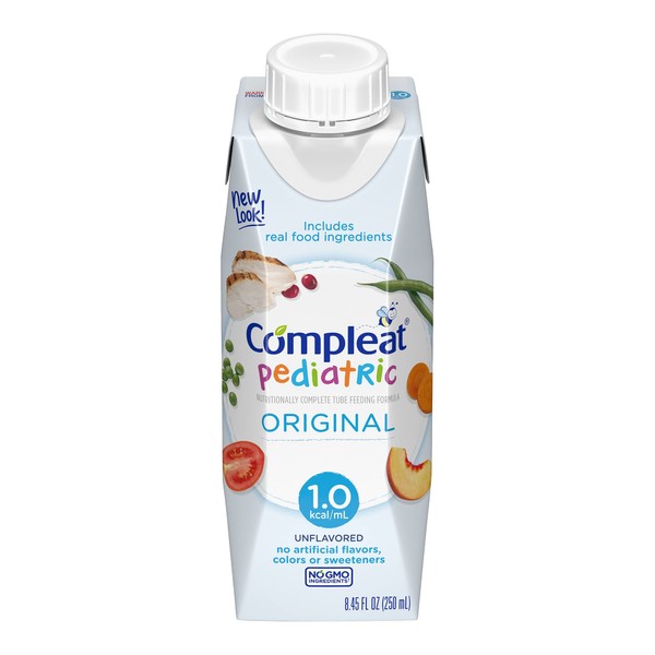 Compleat Pediatric 250 mL Carton Ready to Use Unflavored Ages 1-13 Years, 10043900142408 - Case of 24