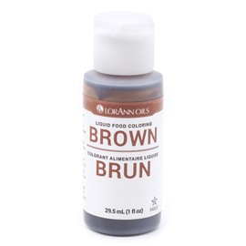 LorAnn Brown Liquid Food Color, 1 ounce squeeze bottle