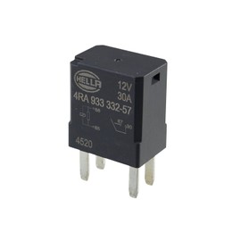 HELLA 933332571 Relay, Main Current - 12V - 4-pin Connector