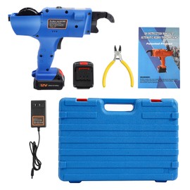 8-34mm Rebar Tying Machine Rebar Tying Tool, Automatic Steel Bar Rod Tying Binding Tool+ Wire,Adjust Positioning Sleeve,Rebar Tier Tying Machine for Steel Bar Rod Tying Binding(Blue)