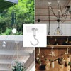 3 Pack Ceiling Hooks Adhesive, Ceiling Hooks Heavy Duty for