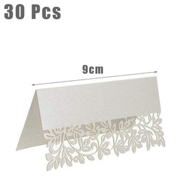 30 Pcs White Place Name Cards Wedding Table Name Cards Wedding Supplies for Weddings, Banquets, Special Events