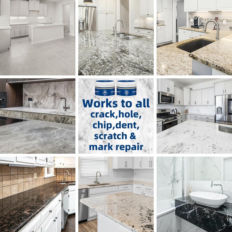 Tile and Granite Repair Kit, Marble and Quartz Countertops Repair