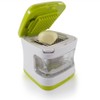 Zmart Garlic Press Stainless Steel Blades Plastic Tray Green