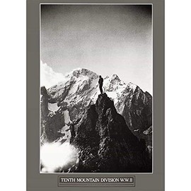 A Soldier's View of the Austrian Alps, 10th Mountain Division Ski Poster, Size 16 x 22 inches