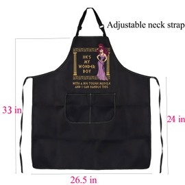 His And Hers Apron Couples Matching Gifts He's My Wonder Boy He's My Wonder Boy Cartoon Movie Fans Gifts Aprons Wedding Gift