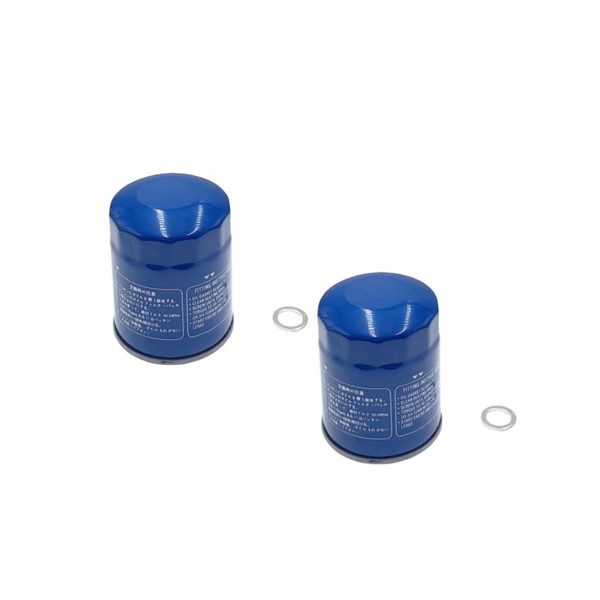 MOWFILL 2 Pack 15400-PLM-A02 Oil Filter + Washer