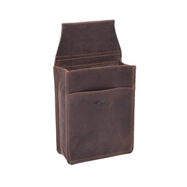 Menzo Genuine Leather Waiter's Bag Holster Holster for Men and Women (Marrone), Brown, Compact