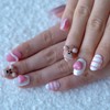 Sun&Beam Nails Handmade Nail Tip, Medium, Long, Coffin Ballerina, Purple,