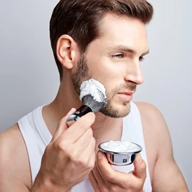 ZWILLING Shaving Brush with Synthetic Hair for Safety Razor Shaving, Vegan, Extra Easy Care and Soft Bristles, Black
